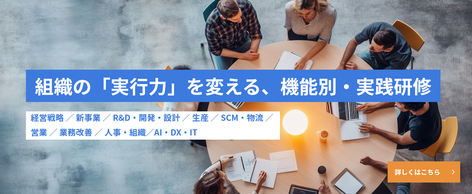 組織の「実行力」を変える、機能別・実践研修
